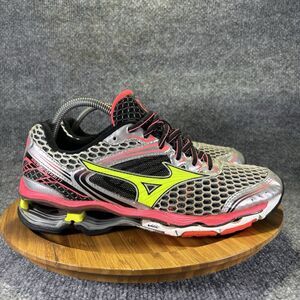 Mizuno Wave Creation 17 Womens Shoes Size 10 Running Gray Pink Training Sneakers